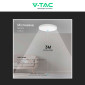 Immagine 8 - V-Tac VT-8630 Plafoniera LED Quadrata 36W SMD IP44 con Sensore di Movimento e Crepuscolare Colore Bianco - SKU 76681
