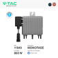 Immagine 2 - V-Tac Microinverter On-Grid 800W Monofase IP67 con Antenna Wi-Fi per Impianto Fotovoltaico CEI 0-21 - SKU 11949