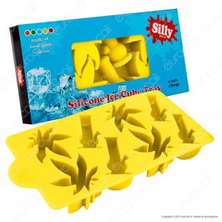 Black Leaf Silly Stampo in Silicone per Cubetti di Ghiaccio con