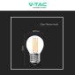 Immagine 7 - V-Tac VT-2366 Lampadina LED E27 6W MiniGlobo G45 Filament in Vetro Trasparente - SKU 212842 / 212843