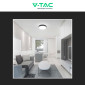 Immagine 7 - V-Tac VT-8630 Plafoniera LED Rotonda 36W SMD IP44 Colore Nero - SKU 76391 / 76401 / 76411
