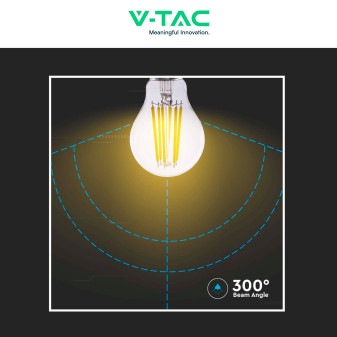 VT-2328 Lampadina LED E27 18W A70 Filament Vetro V-Tac