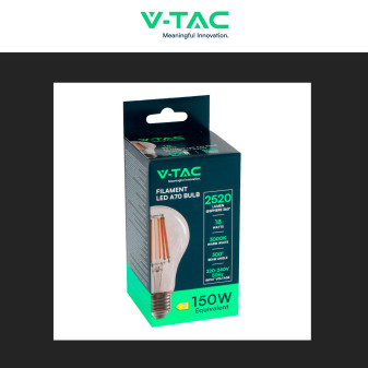 VT-2328 Lampadina LED E27 18W A70 Filament Vetro V-Tac