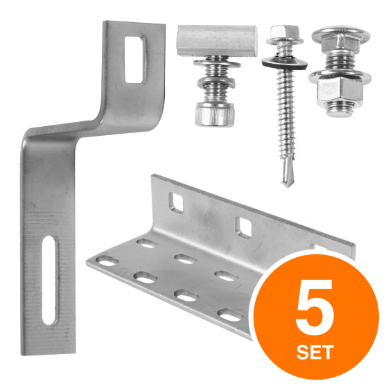 5 Supporti Regolabili per Pannelli Solari su Tetti in Cemento V-Tac 5 Supporti Regolabili per Pannelli Solari su Tetti in Cemento V-Tac