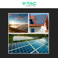 Immagine 2 - V-Tac 5 Set di Supporti Regolabili in Alluminio per Installazione Pannelli Solari Fotovoltaici su Tetto in Cemento - SKU 11746