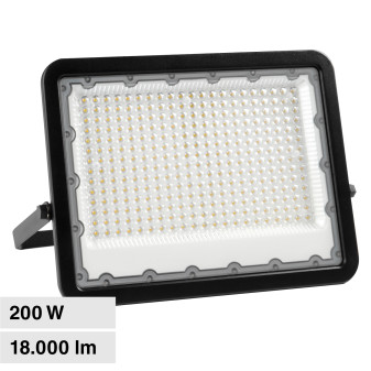 Universo Faro LED 200W SMD IP65 Chip Lumileds Colore Nero