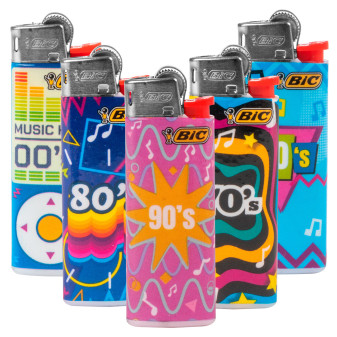 Bic Mini J25 Fantasia Music - Serie da 5 Accendini