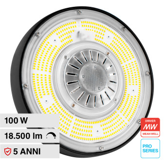 VT-9119 Lampada Industriale LED 100W SMD Mean Well V-Tac Pro