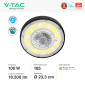Immagine 2 - V-Tac Pro VT-9119 Lampada Industriale LED UFO Shape 100W SMD High Bay IP65 Dimmerabile - SKU 7655