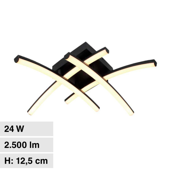V-Tac VT-7790 Lampadario LED a Superficie 24W SMD Colore Nero - SKU 7003 V-Tac VT-7790 Lampadario LED a Superficie 24W SMD Colore Nero - SKU 7003