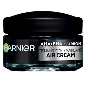 Garnier Air Cream Crema Viso Idratante Matificante AHA + BHA con Carbone per...
