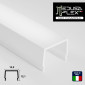 MedusaFlex Copertura Opaca in Policarbonato per Profilo Piatto in Alluminio per Strisce LED Lunghezza 2 metri - mod. Cassiopea