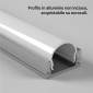 Immagine 4 - MedusaFlex Copertura Milky in Policarbonato per Profilo Piatto in Alluminio per Strisce LED Lunghezza 2 metri - mod. Aequorea