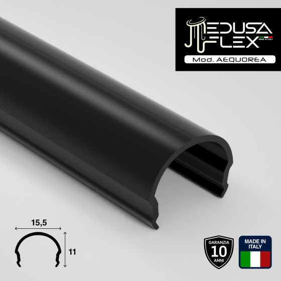 Medusaflex Aequorea Copertura Nero Fume per Profilo in Alluminio Medusaflex Aequorea Copertura Nero Fume per Profilo in Alluminio