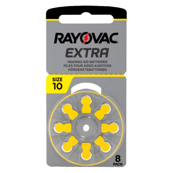 Rayovac Extra Batterie per Protesi Acustiche Misura 10 Zinco Aria Tecnologia...