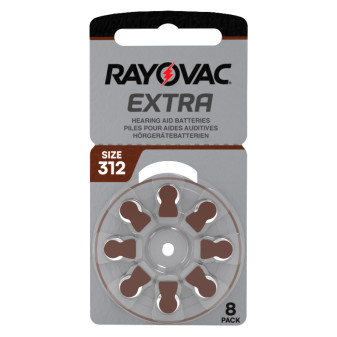 Rayovac Extra Batterie per Protesi Acustiche Misura 312 Zinco Aria Tecnologia...
