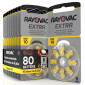 Rayovac Extra 80 Batterie per Protesi Acustiche Misura 10 Zinco Aria Tecnologia Sound Fusion - 10 Blister da 8