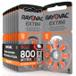 Immagine 1 - Rayovac Extra 800 Batterie per Protesi Acustiche Misura 13 Zinco Aria Tecnologia Sound Fusion - 100 blister da 8