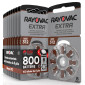 Rayovac Extra 800 Batterie per Protesi Acustiche Misura 312 Zinco Aria Tecnologia Sound Fusion - 100 blister da 8