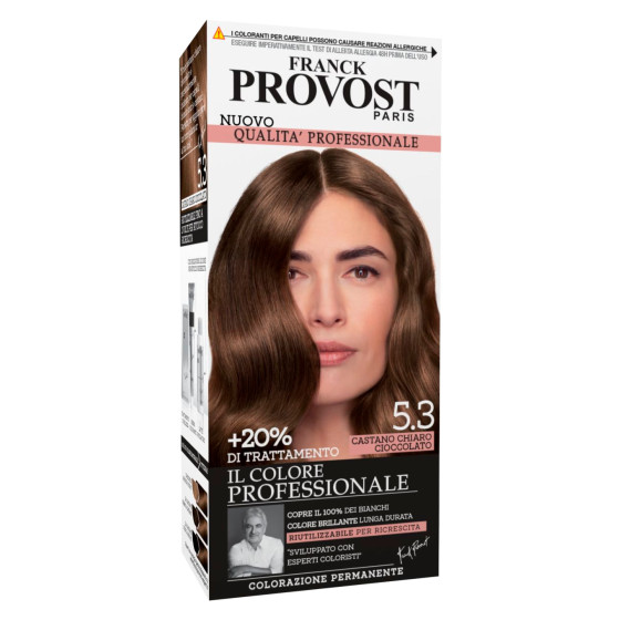 Franck Provost Tinta Riutilizzabile 5.3 Castano Chiaro Cioccolato Franck Provost Tinta Riutilizzabile 5.3 Castano Chiaro Cioccolato