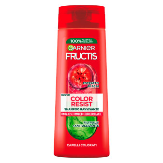 Garnier Fructis Color Resist Shampoo Ravvivante Capelli Colorati con Estratto...