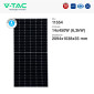 Immagine 2 - V-Tac Kit 6,30kW 14 Pannelli Solari Fotovoltaici 450W + Inverter + Batteria LiFePO4 Garanzia 10 Anni - SKU 11554 + 11529 + 11539