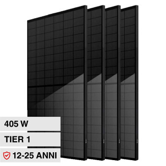 V-Tac Kit Pannelli Solari Fotovoltaici 405W TIER 1 Monocristallini IP68 Full...