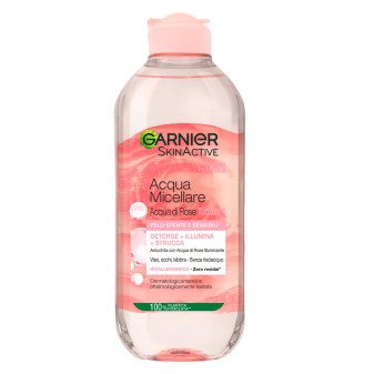 Garnier SkinActive Acqua Micellare Illuminante Acqua di Rose Pelli Spente e...