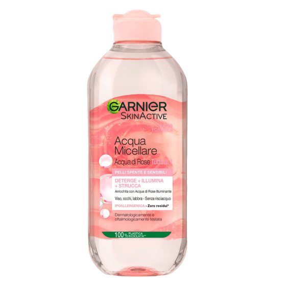 Acqua Micellare Illuminante acqua di rose 400ml Garnier Skin Active Acqua Micellare Illuminante acqua di rose 400ml Garnier Skin Active