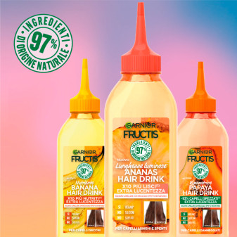 Hair Drink Ananas Balsamo Lamellare Lunghezze Luminose Garnier Fructis