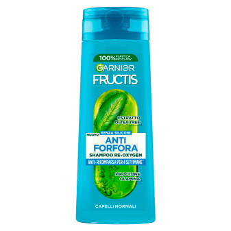 Garnier Fructis Anti Forfora Shampoo Re-Oxygen Capelli Normali con Estratto...