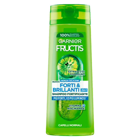 Garnier Fructis Forti e Brillanti 2in1 Shampoo Fortificante 250ml Garnier Fructis Forti e Brillanti 2in1 Shampoo Fortificante 250ml