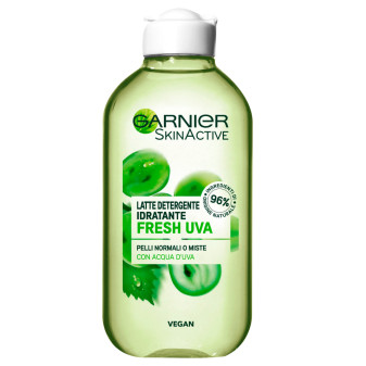 Garnier SkinActive Latte Detergente Idratante Fresh Uva Pelli Normali e Miste...