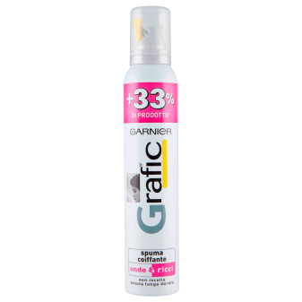 Garnier Grafic Spuma Coiffante Onde e Ricci Tripla Protezione