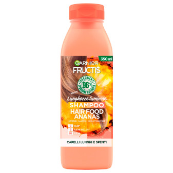 Garnier Fructis Hair Food Ananas Shampoo Lunghezze Luminose per Capelli...