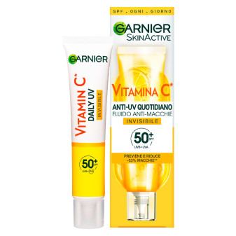 Garnier SkinActive Vitamina C Fluido Anti-UV Quotidiano Anti-Macchie...