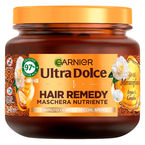 Garnier Ultra Dolce Hair Remedy Maschera Nutriente Argan e Camelia Garnier Ultra Dolce Hair Remedy Maschera Nutriente Argan e Camelia
