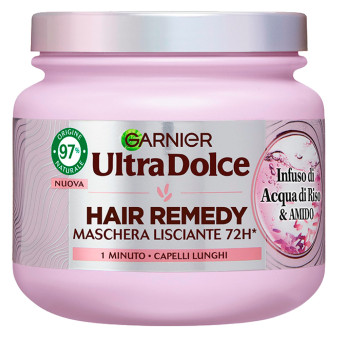 Garnier Ultra Dolce Hair Remedy Maschera Lisciante 72H Infuso di Acqua di...