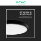 Immagine 12 - V-Tac VT-8618 Plafoniera LED Rotonda 18W SMD IP44 Colore Nero - SKU 76331 / 76341 / 76351