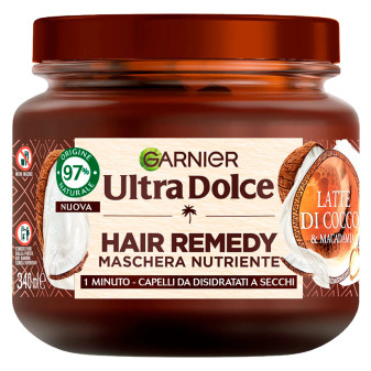 Garnier Ultra Dolce Hair Remedy Maschera Nutriente Cocco e Macadamia per...