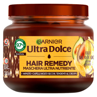 Garnier Ultra Dolce Hair Remedy Maschera Ultra Nutriente Olio di Avocado per...
