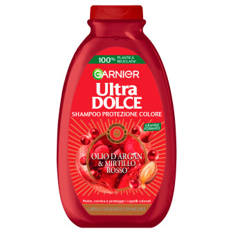Garnier Ultra Dolce Shampoo Protezione Colore Olio d'Argan e Mirtillo Rosso...