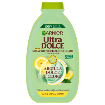Garnier Ultra Dolce Shampoo Purificante Delicato con Argilla Dolce e Cedro...