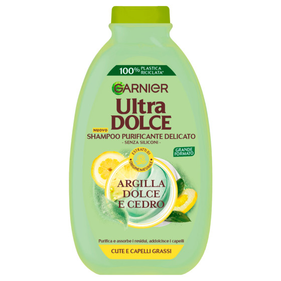 Garnier Ultra Dolce Shampoo Purificante Delicato per Capelli Grassi Garnier Ultra Dolce Shampoo Purificante Delicato per Capelli Grassi