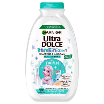 Garnier Ultra Dolce Frozen Shampoo e Balsamo 2in1 Ipoallergenico per Bambini...