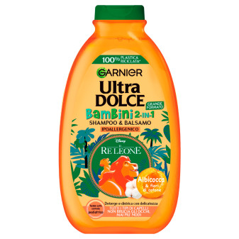 Garnier Ultra Dolce Il Re Leone Shampoo e Balsamo 2in1 per Bambini