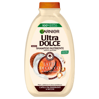 Garnier Ultra Dolce Shampoo Nutriente con Latte di Cocco e Macadamia per...