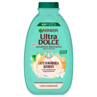Garnier Ultra Dolce Shampoo Idratante con Latte di Mandorla e Linfa d'Agave...