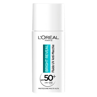 L'Oréal Paris Bright Reveal Fluido UV Anti-Macchie Protezione SPF 50+ con...