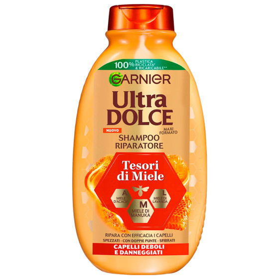 Garnier Ultra Dolce Shampoo Riparatore Tesori di Miele 400ml Garnier Ultra Dolce Shampoo Riparatore Tesori di Miele 400ml